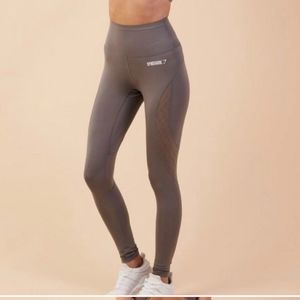 gymshark slate grey fusion V 2.0 leggings tights
